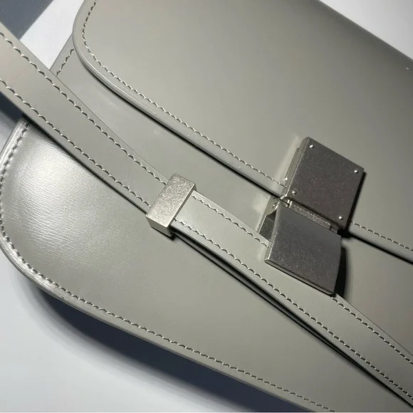 Celine Medium Classic Bag In Box Calfskin Gray - Picture 9 of 15